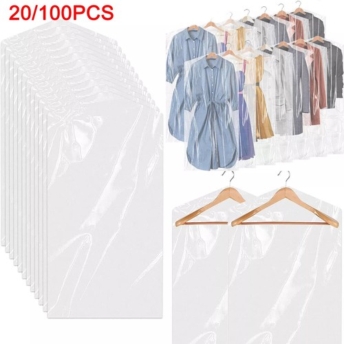 100pcs clear garment - clear,